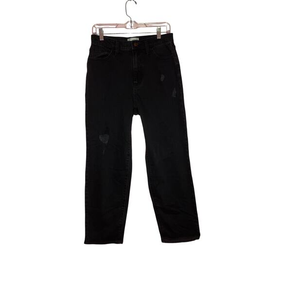 NWT Universal Thread vintage straight black distressed jeans size 6 - Picture 1 of 6